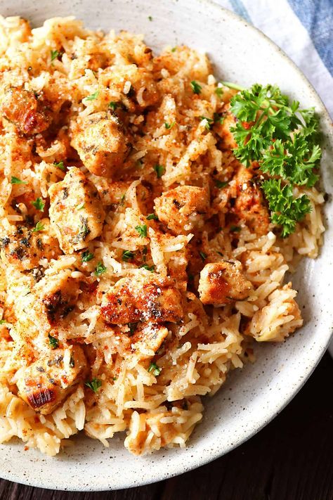 Fast Chicken And Rice Recipes, One Pan Chicken Skillet Easy Dinners, Chicken Tender Skillet Recipes, Good Chicken And Rice Recipes, Stove Top One Dish Chicken Bake, Chicken And Rice Parmesan, One Pot Bbq Chicken And Rice, Chicken And Rice Taco Skillet, Skillet Healthy Meals