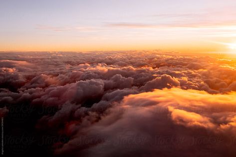 Clouds At Sunrise, Viewed From Above by Angela Lumsden Clouds From Above, Above Clouds, High Clouds, Art Assignments, Profound Quotes, Cloud Wallpaper, Above The Clouds, Wildest Dreams, Painting Class