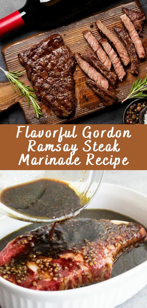 Gordon Ramsay Ribeye Steak, Marinated Filet Mignon, Gordon Ramsay Steak Recipes, Mediterranean Steak Marinade, Gordon Ramsay Steak Marinade, Tbone Steak Marinade, Beef Roast Marinade Recipes, Ny Steak Recipes, Tenderizing Steak Marinade Recipes