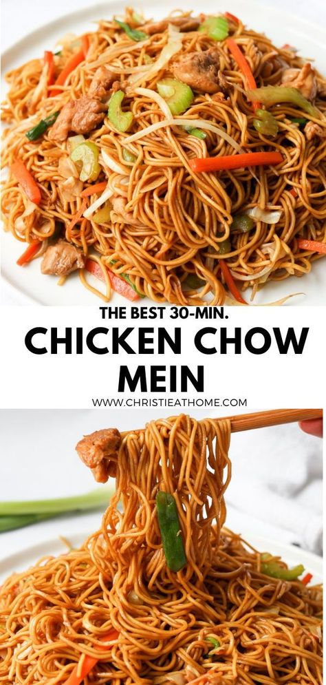 Chicken Chow Mein With Bean Sprouts, Chow Mein Recipe Healthy, Chicken Chow Mein Recipe With Bean Sprouts, Chow Main Cookie, Blackstone Chow Mein, Chew Mein Recipes, Authentic Chow Mein Recipe, Chow Maine Recipes, Chow Mein Recipe Bean Sprouts