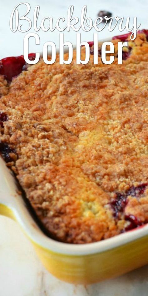 Easy Blackberry Cobbler, Berry Cobbler Recipes, Blackberry Dessert, Blackberry Cobbler Recipe, Cobbler Recipes Easy, Blackberry Recipes, Berry Cobbler, Blackberry Cobbler, Fruit Cobbler