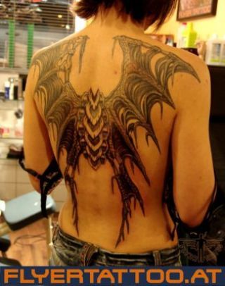 Demon Wings Tattoo On Back, Dragon Wing Back Tattoo, Dragon Wings Back Tattoo, Dragon Wings Tattoo On Back, Wings Spine Tattoo, Daydream Tattoo, Dragon Wings Tattoo, View Tattoo, Dragon Back Tattoo