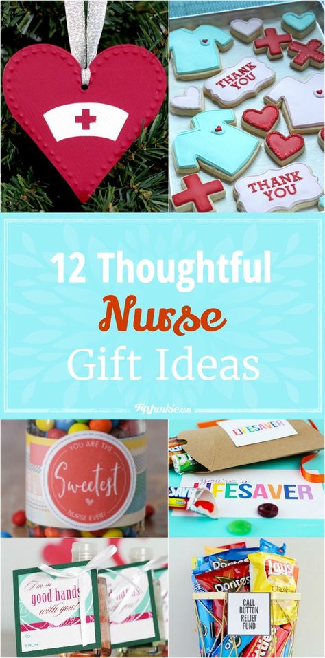 12 Thoughtful Nurse Gift Ideas [DIY] via @tipjunkie Nurse Week Gift Ideas Diy, Nurses Week Gift Ideas, Er Nurses Week, Nurse Week Ideas, Nurses Gifts Diy, Nurses Week Ideas, School Nurse Appreciation, Cna Week, Nurses Week Quotes