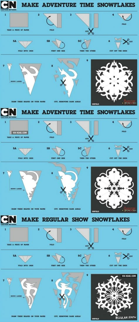 Adventure Time and regular snowflakes Haven't tried this stuff Adventure Time Crafts, Adventure Time Party, Papercut Art, Adventure Holiday, Holiday Break, Frozen Birthday Party, Why So Serious, Adventure Time Anime, Teen Life