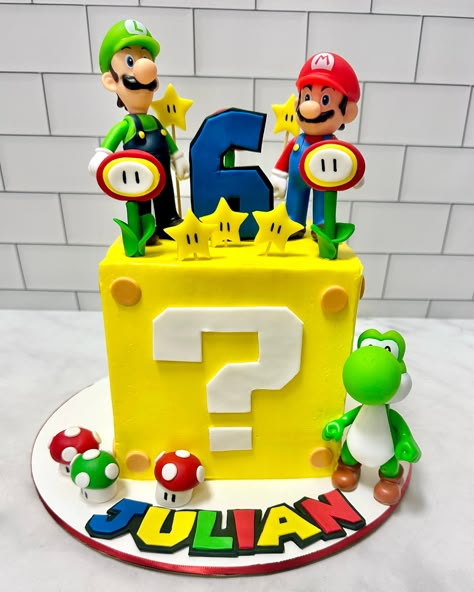 🌟🍄 It's-a-birthday! #supermariocake #kupcakekitchen #wantcake #mariocake #mariobirthday #marioparty #supermariobirthday #cakeinspiration #birthdaycakeideas #birthdayideas #birthdayinspiration #birthdayideasforkids #cakedesigner #designercakes #customcakes #cakelove #cakeartist #3dcake #3dcakes #carvedcake #fondantcakes #amazingcake #amazingcakes #cakeforgirl #cakeforboy #cakeforchildren #cakeforkids #santaclarita #santaclaritavalley #scv Mario Movie Birthday Cake, Mario Question Block Cake, Super Mario 3d World Cake, Mario Cakes For Boys, Supermario Cakes For Boys, Small Mario Cake, Mario Brothers Birthday Party Ideas Cake, Super Mario Cake Birthday Easy, Mario Wonder Cake