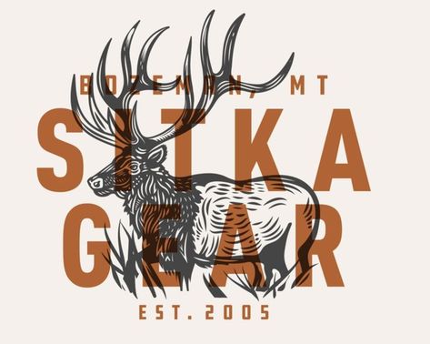 Meat Design, Drake White, Pig Hunting, Hiking Design, 2024 Banner, Sitka Gear, Deer Graphic, Clothing Stickers, Luxury Logo Design