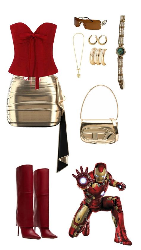 night out at the club outfit Iron Man Halloween Costume, Iron Man Costume, Ironman Costume, Photoshoot Mood Board, Halloween Costume Outfits, Club Outfit, Trendy Clothes, Costume Outfits, Club Outfits