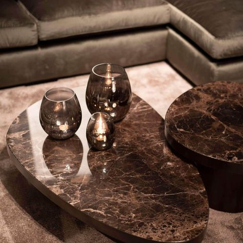 Rapture Interior Luxury on Instagram: “Spotted at DUCA Design: the Heddix Coffee Table. Bronze patina combined with an Emperador Brown marble tabletop. Isn’t she pretty? 📸:…” Brown Marble Table, Dark Brown Marble, Dark Emperador, Emperador Marble, Mocha Mousse, Interior Luxury, Brown Marble, Bronze Patina, Pantone Color Of The Year