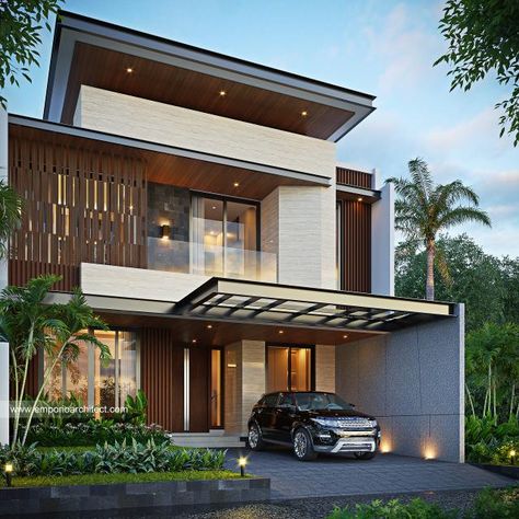 Emporio Architect, Bali House, Best Modern House Design, Small House Design Exterior, Modern House Facades, House Arch Design, Architect Design House, Architectural Services, House Front Design