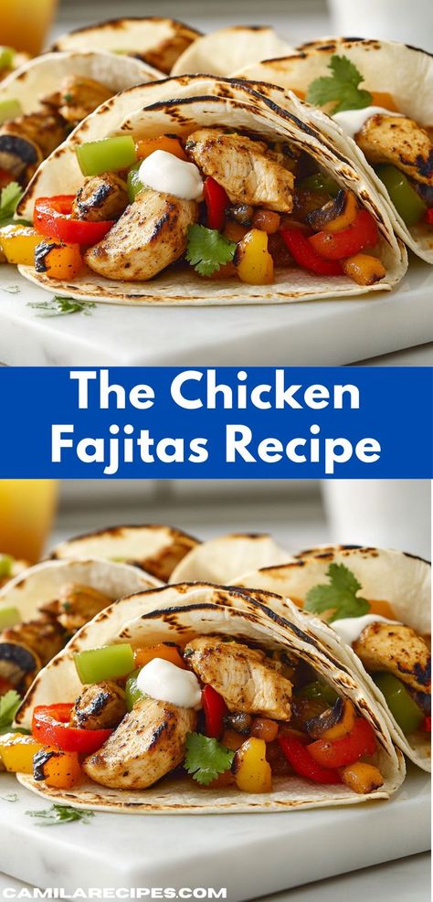 Need a quick dinner solution? This Chicken Fajitas Recipe is perfect for busy nights. With minimal prep, you’ll enjoy a vibrant, colorful dish that’s not only tasty but also a hit with kids and adults alike. Healthy Chicken Meals, Casserole Recipes Healthy, Tasty Chicken Recipes, Craving Tasty, Chicken Casserole Recipes Healthy, Chicken Fajitas Recipe, Easy Chicken Fajitas, Fajitas Recipe, Chicken Casserole Recipes