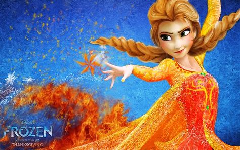 Frozen 3 Release Date Trailer Story Details and Rumors on the Disney Sequel Fire Elsa, Superhero Class, Frozen Background, Disney Punk, Frozen Queen, Frozen Wallpaper, Frozen 3, Alternative Disney, Punk Disney