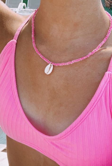 Summer Jewelry Diy, Clay Bead Necklace, Surf Jewelry, Preppy Jewelry, Pretty Jewelry Necklaces, Common Thread, Beaded Necklace Diy, Diy Bracelet Designs, Diy Bracelets Patterns