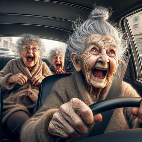 Old Lady Cartoon, Ge Aldrig Upp, Lady Cartoon, Cartoon Grandma, Funny Old People, Old Lady Humor, Funny Day Quotes, Aging Quotes, Funny Good Morning Quotes