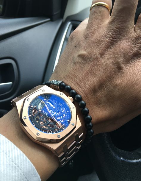 Audemars Piguet Skeleton Rose Gold Audemars Piguet Skeleton, Skeleton Rose, Audemars Piguet, Smart Watch, Skeleton, Modern Art, Rose Gold, Gold, Pins