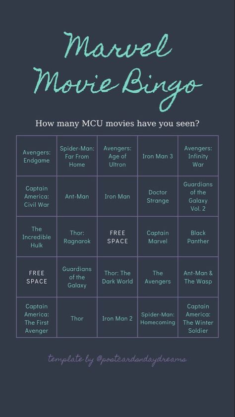 Bingo Movie, Bingo Story, Movie Bingo, Movie Challenge, Bored Games, Story Questions, Instagram Story Questions, Bingo Template, Hallmark Christmas Movies