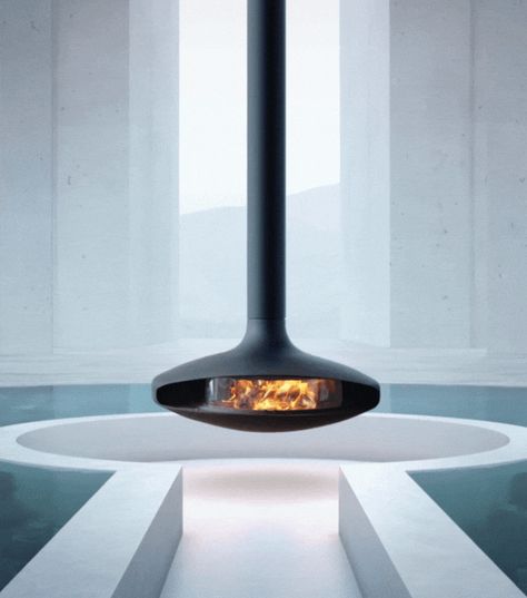 The iconic, spectacular and much loved GYROFOCUS re-designed and future-proofed: 👍 completely new, high performance combustion chamber 🔥 sliding glass doors, offering a perfect view of the flames ✅ ECODESIGN standards 🪵 DEFRA approved for legal use within smoke control areas Full details - https://www.caleo.ltd/designer-fireplace/gyrofocus-glazed #suspendedfireplace #designerfireplace #floatingfireplace #hangingfireplace #centralfireplace #focusfireplaces #ecodesign #defraapproved Corner Glass Fireplace, Gyrofocus Fireplace, Living Flame Gas Fire, Wall Hanging Fireplace, Gas Fireplace Starfire Direct, Focus Fireplaces, Fireplace Styles, Double Sided Glass Fireplace Bioethanol, Suspended Fireplace