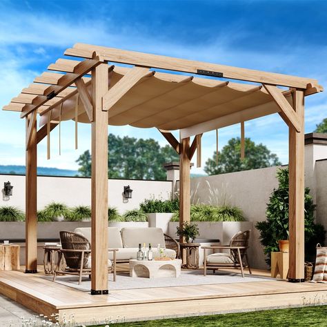 Pergola with roof