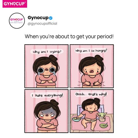 When you're about to get your period!  #periods #menstruation #periodproblems #period #menstruationmatters #periodpositive #gynocup #mildcares First Period Stories, Period Cramps Quotes Feelings, Britt Barbie, Menstruation Humor, Spotting Between Periods, Period Problems Funny, Funny Period Jokes, Period Funny, Period Memes Funny