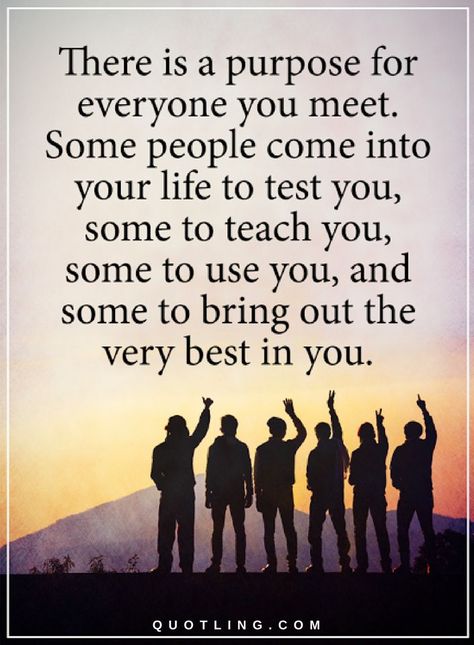 Quotes There is a purpose for everyone you meet. Some people come into your life to test you, some to teach you, some to use you, and some to bring out the very best in you. Right Person Quotes, The Right Person Quotes, Spiritual Motivational Quotes, Quotes In Life, Life Insurance Facts, Family Wall Quotes, Person Quotes, Challenge Quotes, Laughing Quotes