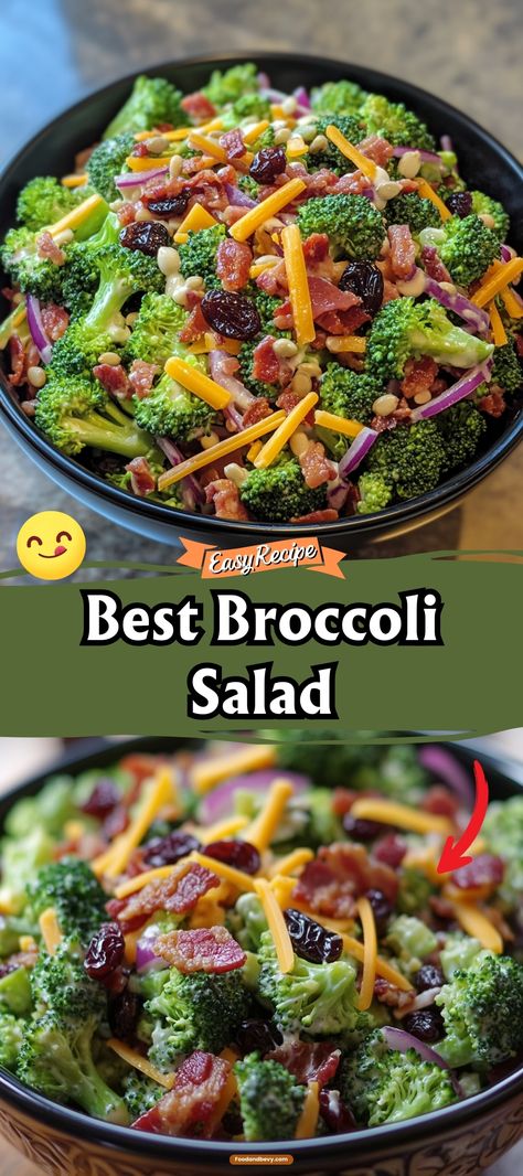 Broccoli Salad Broccoli Salad For Diabetics, Broccoli Salad With Bacon And Raisins, Broccoli Salad With Golden Raisins, Recipe Broccoli Salad, Keto Broccoli Salad With Bacon, Broccoli Salad Recipe With Bacon, Best Salad With Steak, Broccoli Raisin Bacon Salad, Broccoli Blueberry Salad