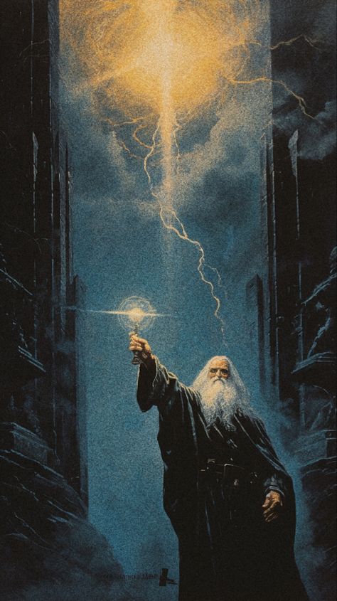 80's Dark Fantasy Art, Wizard Images, Retro Fantasy Art, Wizard Painting, Dark Fairytale Aesthetic, Wizard Aesthetic, Mousepad Design, Old Wizard, Shadow Wizard