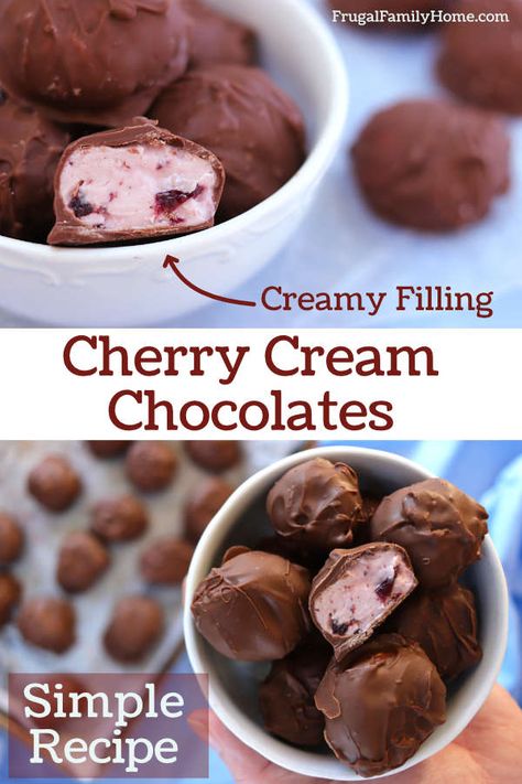 This homemade chocolates recipe is so good. The cherry cream filling is so buttery and creamy, surrounded by chocolate. You won’t have to buy chocolates again, you can make your own with this easy recipe. Our whole family loves it. #HomemadeCandy #easyhomemadedesserts #homemadechocolates Cream Fillings For Chocolates, Cream Filled Chocolate Candy Recipes, Filling Recipes For Chocolates, Cherry Filled Chocolates, Vanilla Cream Chocolates, Cherry Chocolates Homemade, Cream Filled Candy Recipes, Chocolate Mold Filling Recipes, Diy Filled Chocolates