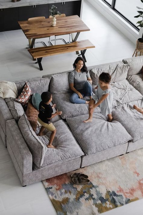 Living Room Furniture For Large Families 2022 Large Sofa Beds, Large Cozy Couch, Large Family Sofa, Theater Couches Cozy, Wide Comfy Couches, Massive Couch Living Room, Wide Seat Couch, Large Couches Living Room, Sofa Bed Lounge Room