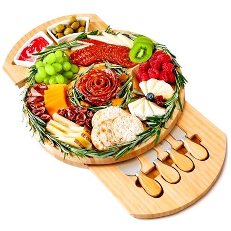 Charcuterie Boards, Thereye Cheese Board with Knife Set, Bamboo Charcuterie Board Set-𝐓𝐡𝐚𝐧𝐤𝐬𝐠𝐢𝐯𝐢𝐧𝐠 𝐆𝐢𝐟𝐭, 𝐂𝐡𝐫𝐢𝐬𝐭𝐦𝐚𝐬 𝐆𝐢𝐟𝐭, Housewarming Gift, Wedding Gift Charcuterie Board Wedding, Ceramic Trays, Cheese Board Set, Wood Cheese Board, Charcuterie Cheese, Best Housewarming Gifts, Cheese Tasting, Charcuterie And Cheese Board, Ceramic Tray