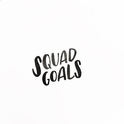 squad goals handlettering by Script Merchant The Bold Type, Isak & Even, Mystery Inc, The Heist, Cody Christian, Ross Geller, Bold Type, Raven Cycle, Bonnie Bennett