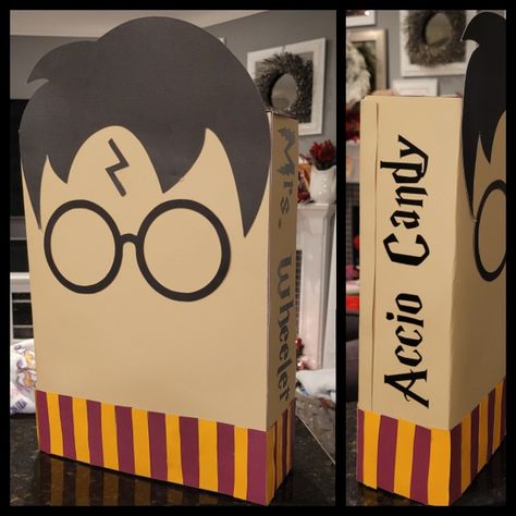 Diy Harry Potter Valentines Boxes, Valentine Box Harry Potter, Tissue Box Book Character Project, Hedwig Valentine Box Ideas, Snake Valentine Box Ideas, Valentines Day Box Ideas For Boys, Harry Potter Valentine Box Ideas, Valentine's Box Ideas, Valentines 2024