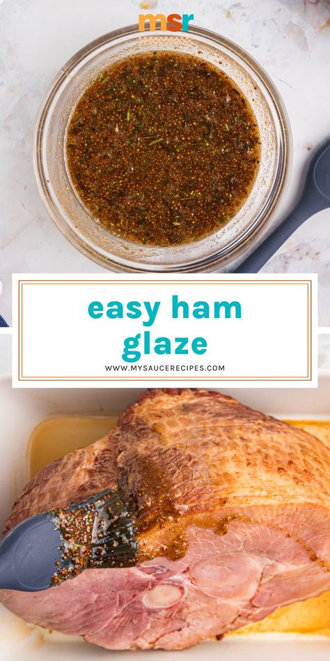 With satisfying sweet and savory flavors, this easy Ham Glaze recipe is sure to take your next baked ham to the next level! Savory Ham Glaze, Brown Sugar Glaze For Ham, Best Ham Glaze, Easy Ham Glaze, Glaze For Ham, Ham Sauce, Big Mac Sauce Recipe, Mac Sauce Recipe, Best Sauce Recipe