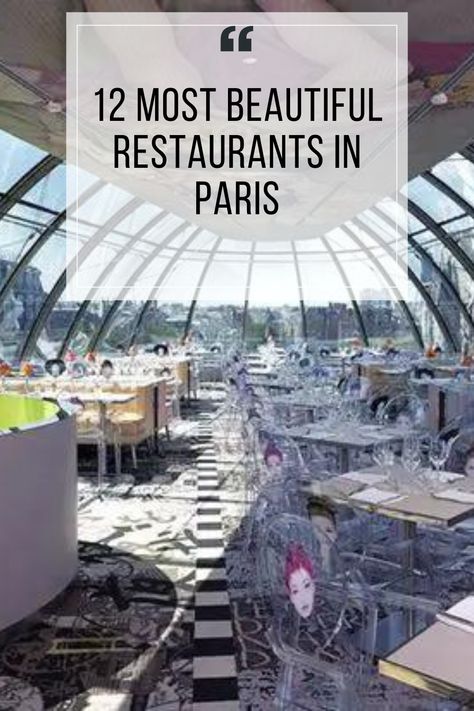 Explore the 12 most beautiful and pretty restaurants in Paris! From elegant bistros to charming cafes, discover dining spots with stunning decor and delicious food. Immerse yourself in the enchanting ambiance of these Parisian eateries. Click the link for more details and start planning your next dining experience in the City of Light! Most Beautiful Restaurants In Paris, Best Food In Paris, Paris Aesthetic Cafe, Paris Restaurant Aesthetic, Pretty Restaurants, Brunch Paris, Places To Eat In Paris, Best Cafes In Paris, Parisian Dining