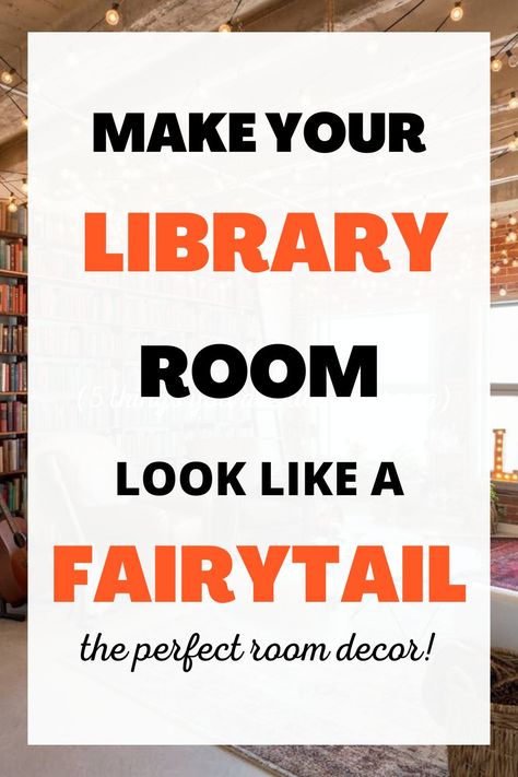 Make your library look like a fairytale - Library Room Decorating ideas for the home, room decor ideas, room inspiration bedroom, room inspo, room decor, room ideas, room, room ideas aesthetic, book shelf decor, library room ideas library room, home library, home library ideas, library cozy home library. Library Room Home, Bookshelf In Bedroom Ideas, Room Ideas Library, Home Room Decor Ideas, Aesthetic Book Shelf, Bookshelf In Bedroom, Fairytale Library, Library Room Decor, Book Lovers Bedroom