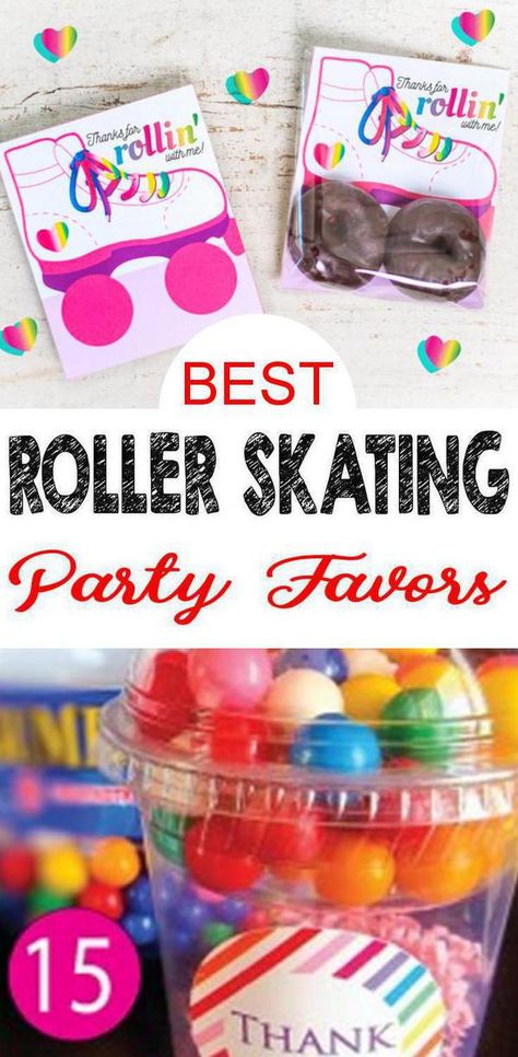 Roller Skating Party Favors! BEST & COOL party favors for a Roller Skating theme party! Birthday party favors great for girls and for boys. DIY craft projects, goodie bags, party favor bags & more. Check out the most amazing Roller Skating party favors everyone will want to take home! Roller Skating Party Favors, Rollerskate Party, Skating Party Favors, Roller Rink Birthday, Rollerskating Party, Skate Wallpaper, Skate Party Favors, Roller Skating Birthday Party, Roller Skate Birthday Party