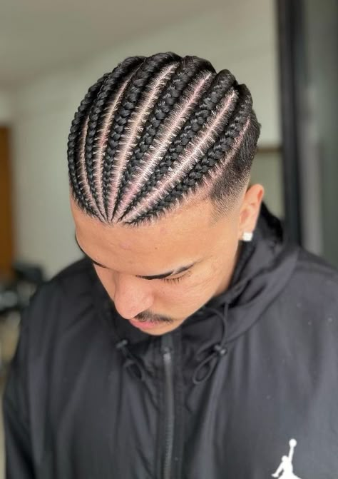 Traditional Braids, Cornrows Men, Cornrow Styles For Men, Cornrow Braids Men, Braids With Fade, Braid Styles For Men, Cornrow Hairstyles For Men, Braids Men, Cornrows Styles