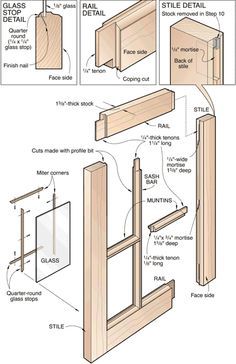 Window Structure, Window Construction, Wooden Window Frames, Casement Window, Woodworking Joints, Wooden Windows, Wood Joinery, Diy Window, Wood Windows