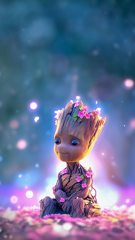 I am Groot! Groot Marvel, Marvel Superheroes Art, I Am Groot, Cartoon Character Pictures, Baby Groot, Pinturas Disney, Marvel Wallpaper, Cute Disney Wallpaper, Dessin Adorable