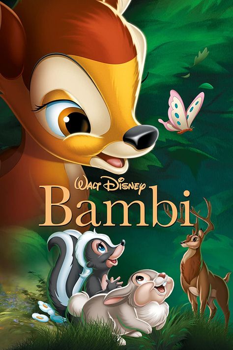 Bambi Film, Bambi 1942, Bambi Disney, Disney Animated Movies, Childhood Tv Shows, Disney Posters, Childhood Movies, Walt Disney Animation, Walt Disney Animation Studios