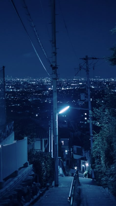 Blue Hour Aesthetic City, Blue City Aesthetic Wallpaper, Cute Dark Blue Wallpaper Aesthetic, Dark Blue City Aesthetic, Blue Lights Wallpaper, Blue City Aesthetic, Blue Hour City, Blue Hour Wallpaper, Blue Night Aesthetic