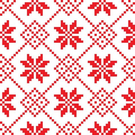 Folk Symbols, Slavic Art, Christmas Design Ideas, Texture Ideas, Festive Home Decor, Folk Art Flowers, Calendar Planner, 8 Bits, Pixel Pattern