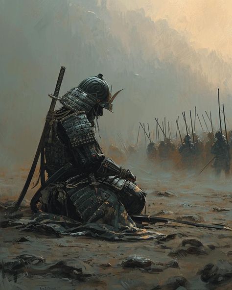 Guerriero Samurai, Japanese Art Samurai, Warrior Concept Art, Warriors Illustration, رورونوا زورو, Samurai Wallpaper, Warriors Wallpaper, Dark Fantasy Artwork, Samurai Artwork