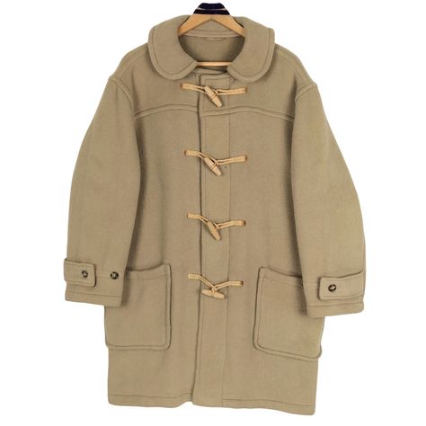 Coat Aesthetic, Duffel Coat, Jacket Streetwear, Toggle Button, Heavy Jacket, Club Sweatshirts, Paint Stains, Margaret Howell, Duffle Coat