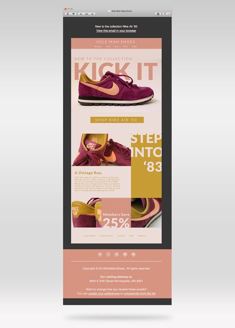 Email Designs on Behance Sneaker Email Design, E Mailer Design, Email Direct Marketing Design, Email Invite Design, Mobile Email Design, Thanksgiving Email Design, Klaviyo Email Design, Retail Email Design, New Arrivals Email Design