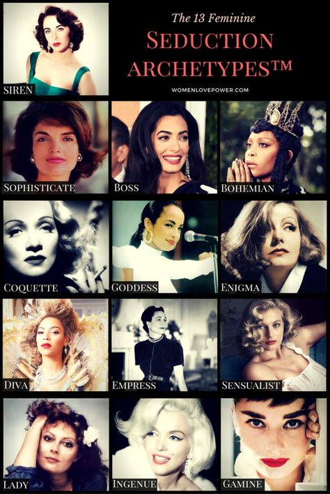 Your Dark Side: 'Shadow' Aspects of the 7 Feminine Archetypes - Women Love Power The Enigma Archetype Style, Dark Feminine Responses, The Lady Archetype, Archetypes Women, The Enigma Archetype, Create Your Style Aesthetic, Enigma Archetype, 13 Feminine Seduction Archetypes, Enigma Aesthetic