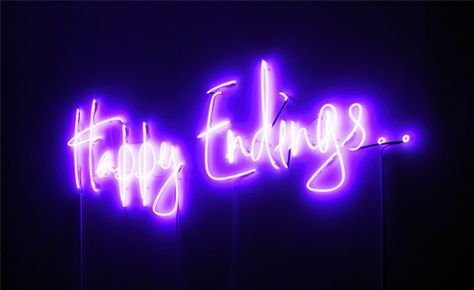 Peter Saville, Neon Quotes, Neon Words, Happy End, Neon Nights, Neon Aesthetic, Happy Ending, Purple Walls, Neon Glow