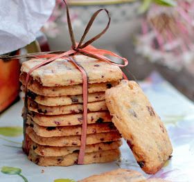 Recipe Using Dried Cherries, Dried Cherry Recipes, Cherry Shortbread Cookies, Cherries Recipes, Cherry Shortbread, Tart Cherries Recipes, 3 Cookies, College Boy, Cherry Cookies