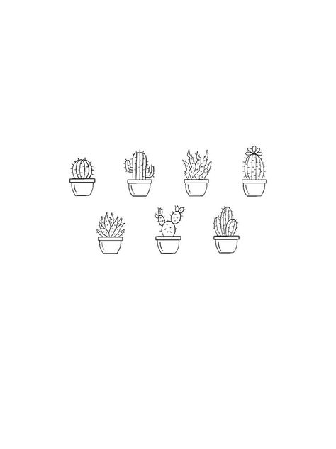 Minimal tattoos cactus Small Cactus Drawing, Plant Tattoos Minimalist, Tattoo Ideas Cactus, Minimalist Succulent Tattoo, Cactus Drawing Tattoo, Small Tattoos Cactus, Cactus Small Tattoo, Cactus Matching Tattoo, Small Cactus Tattoo With Flower