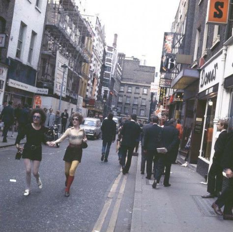 In Pictures: Soho Through The Decades | Londonist 60s Street Photography, 70s Street Photography, 60s London Aesthetic, London In The 80s, 80s Britain Aesthetic, 80s London Aesthetic, 80s British Aesthetic, 80s Uk Aesthetic, 1968 Aesthetic