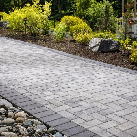 Holland Stone Pavers | Holland Stone Paving System Holland Pavers, Paving Stones Walkway, Driveway Paving Stones, Concrete Pavers Walkway, Slate Pavers, Belgard Pavers, Pavers Design, Yard Remodel, Driveway Ideas