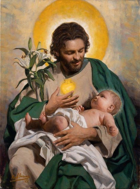 HEAVEN’S SECOND GREATEST SAINT SAINT JOSEPH – Let My Prayer be Incense Saint Joseph Art, St Jose, St Joseph Catholic, Catholic Wallpaper, Jesus Christ Painting, Jesus Mary And Joseph, Religious Pictures, Jesus And Mary Pictures, Catholic Images